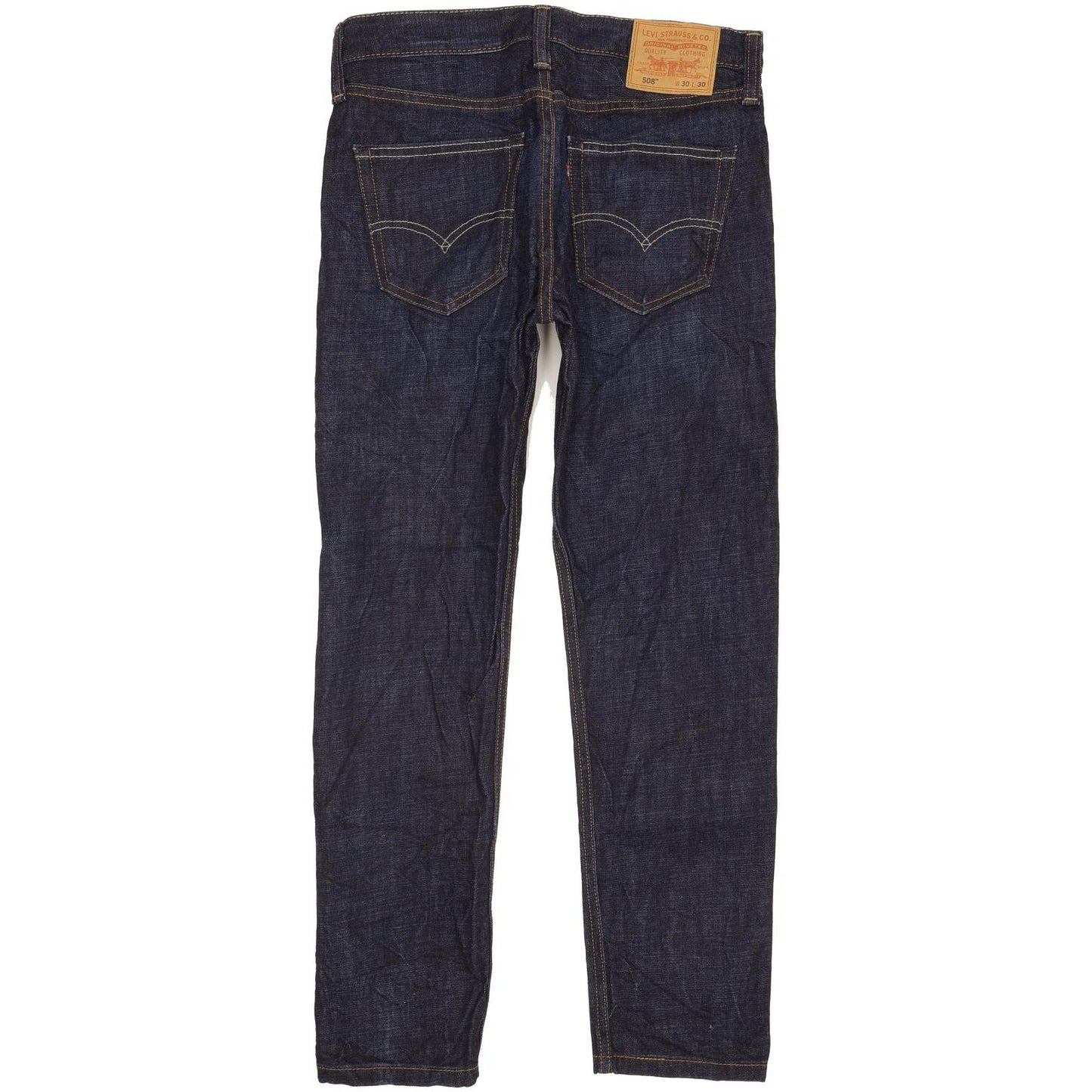 Levi's 508 Men Navy Straight Slim Jeans W30 L29