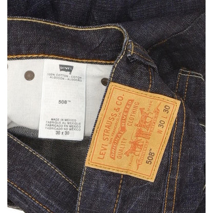 Levi's 508 Men Navy Straight Slim Jeans W30 L29