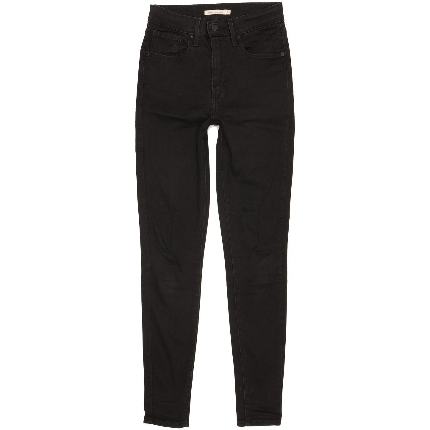 Levi's Mile Black Skinny Slim Jeans High Waisted W27 L32