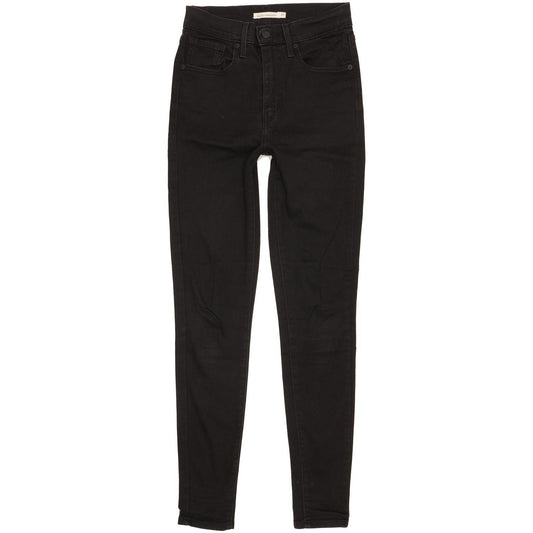Levi's Mile Black Skinny Slim Jeans High Waisted W27 L32