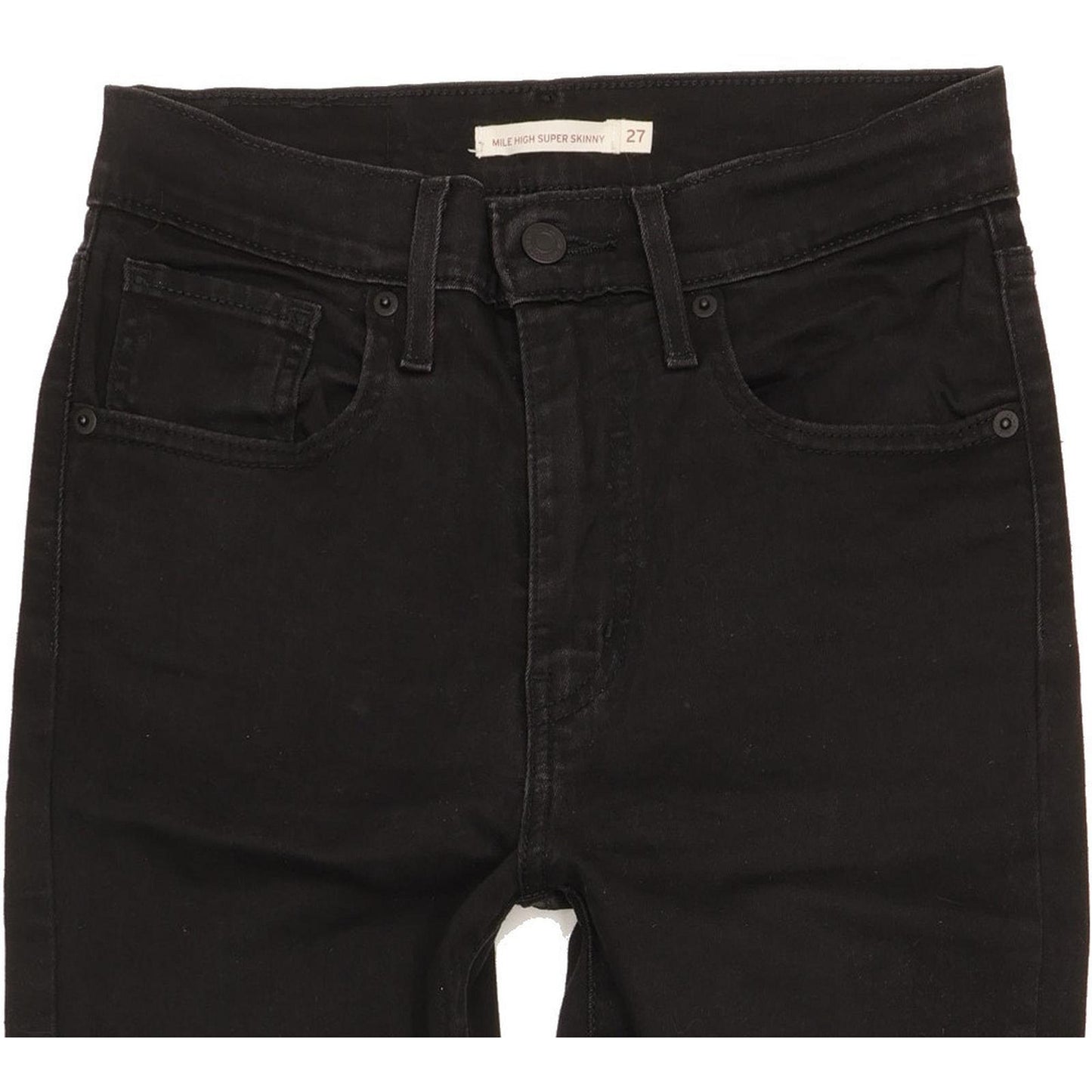 Levi's Mile Black Skinny Slim Jeans High Waisted W27 L32