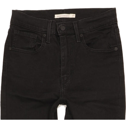 Levi's Mile Black Skinny Slim Jeans High Waisted W27 L32