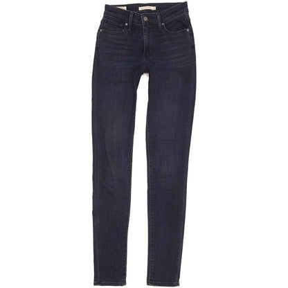 Levi's 721 Women Navy Skinny Slim Stretch Jeans W26 L33
