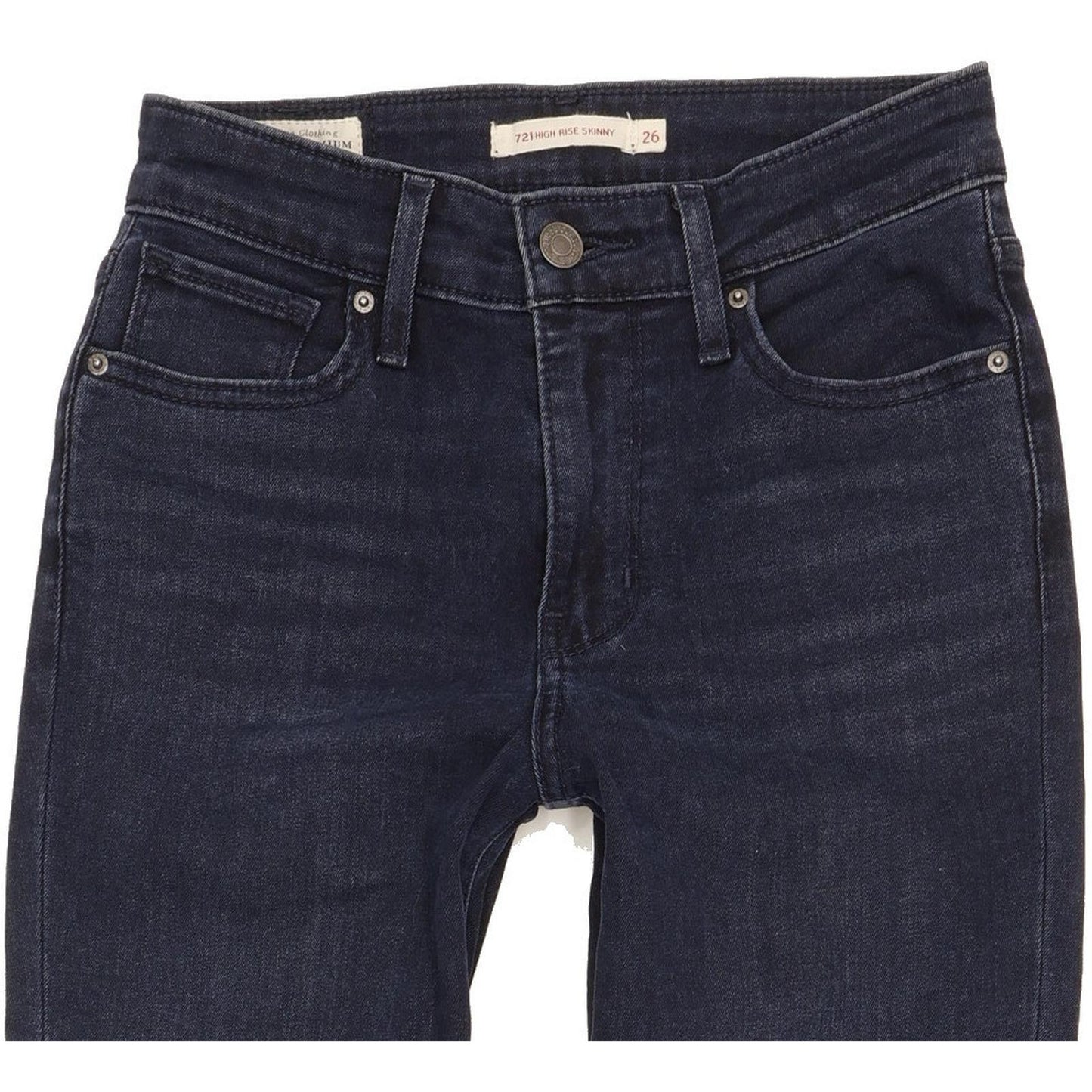 Levi's 721 Women Navy Skinny Slim Stretch Jeans W26 L33