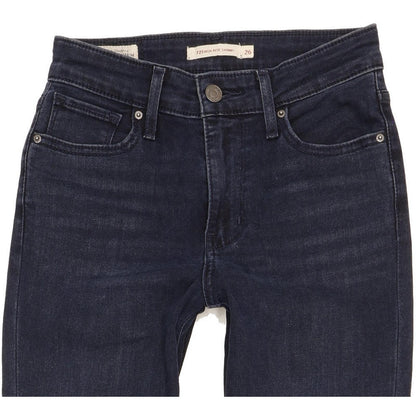 Levi's 721 Women Navy Skinny Slim Stretch Jeans W26 L33