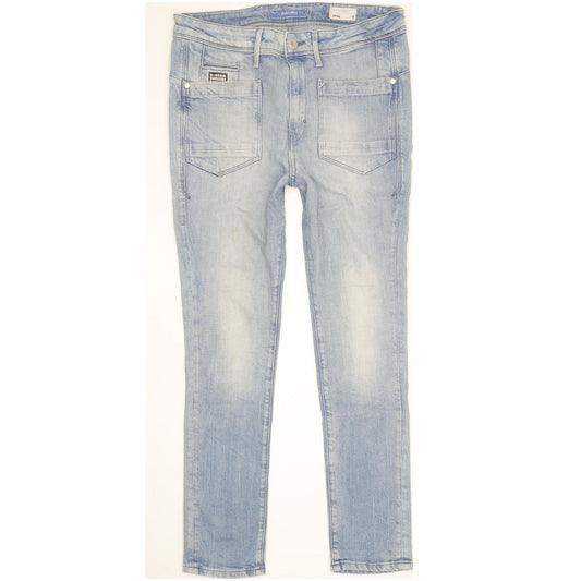 G-Star Blue Skinny Loose Boyfriend Stretch Jeans High Waisted W30 L32