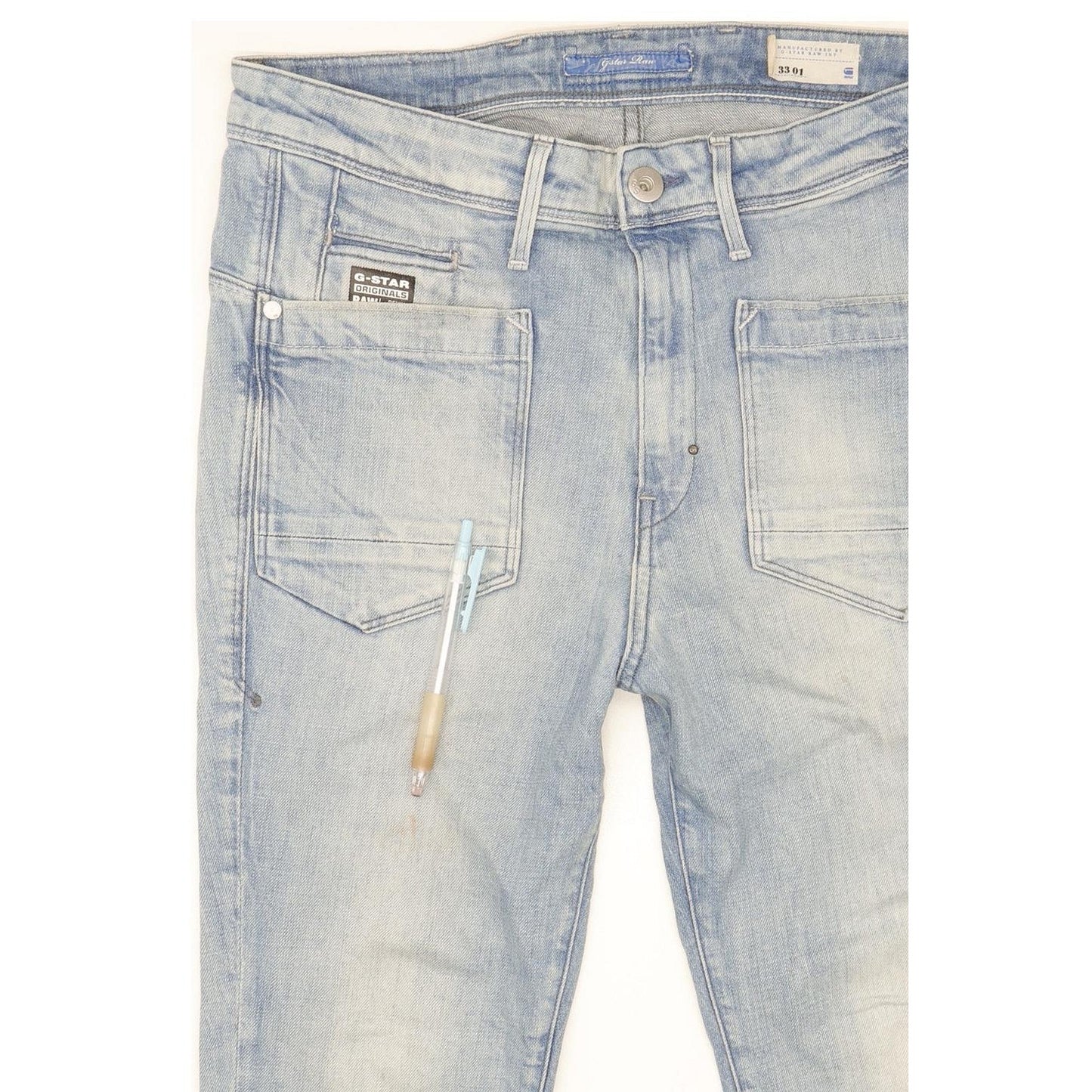 G-Star Blue Skinny Loose Boyfriend Stretch Jeans High Waisted W30 L32