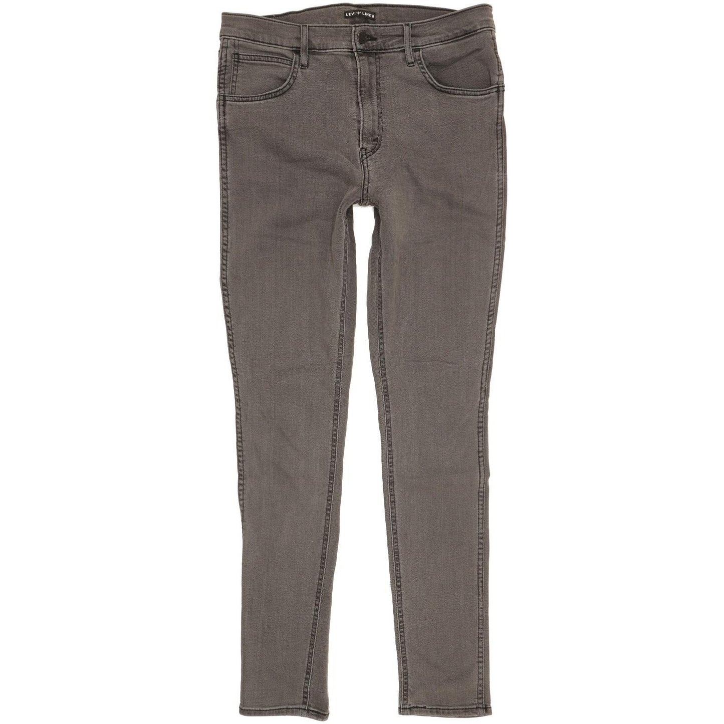 Levi's Line 8 Men Grey Skinny Slim Stretch Jeans W31 L31