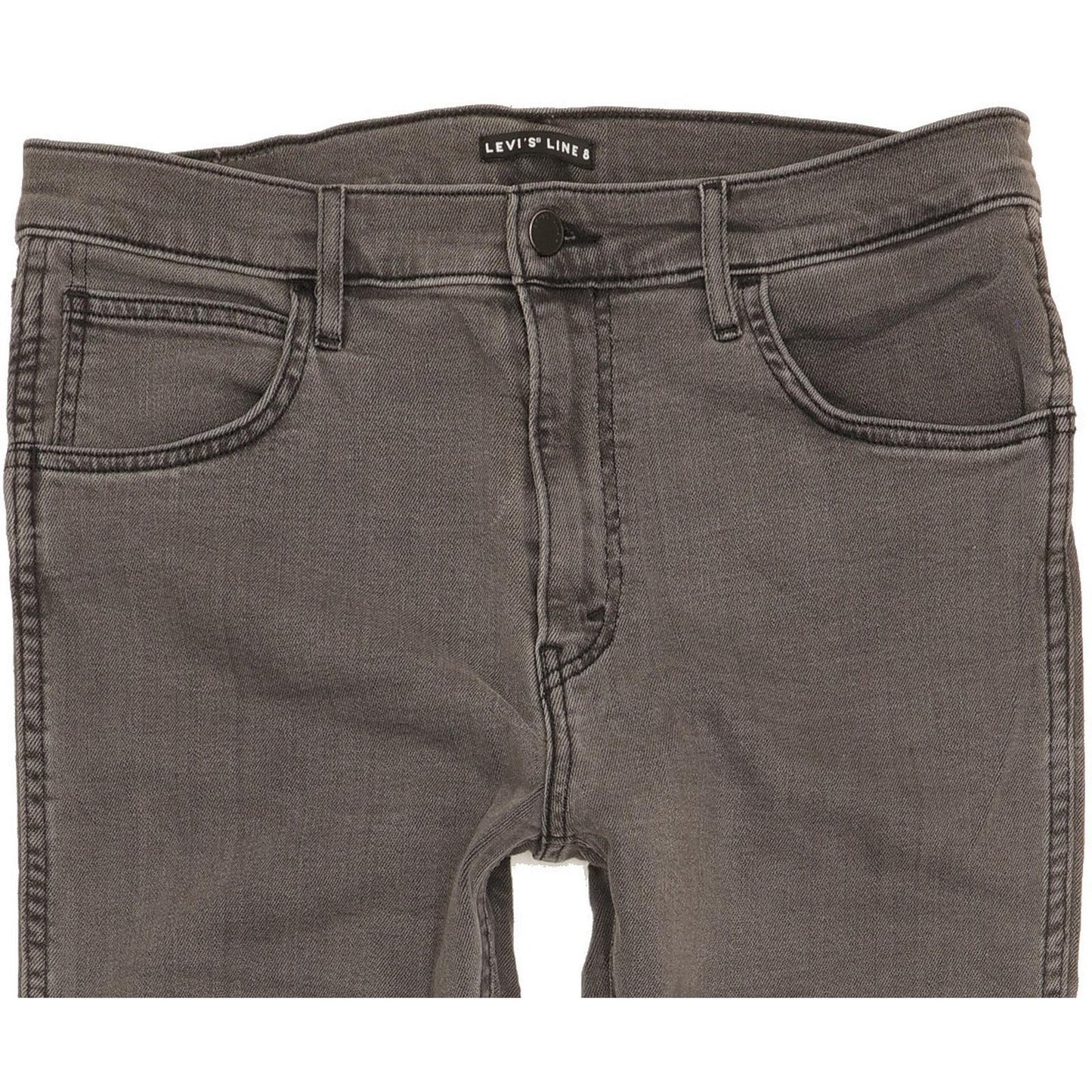 Levi's Line 8 Men Grey Skinny Slim Stretch Jeans W31 L31