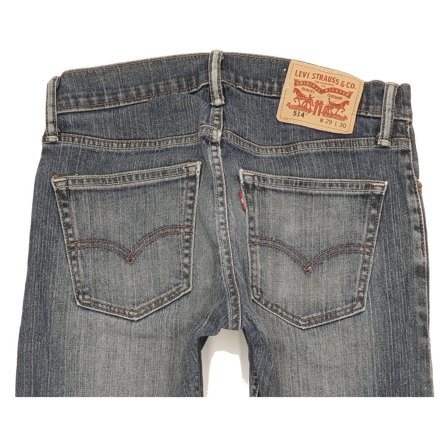 Levi's 514 Men Blue Straight Slim Stretch Jeans W29 L30