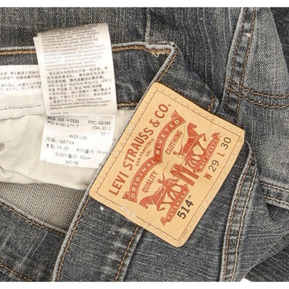 Levi's 514 Men Blue Straight Slim Stretch Jeans W29 L30