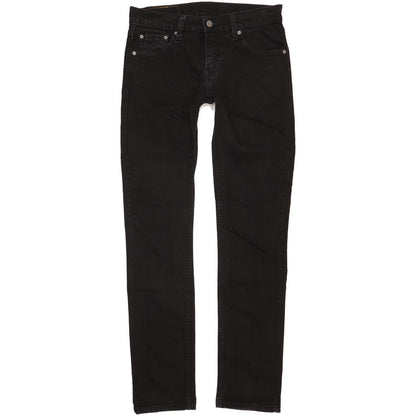 Levi's 511 Men Black Straight Slim Stretch Jeans W30 L32