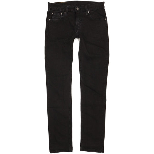 Levi's 511 Men Black Straight Slim Stretch Jeans W30 L32