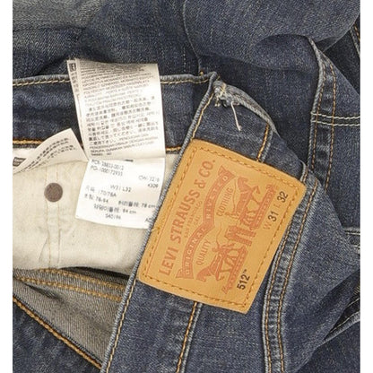 Levi's 512 Men Blue Tapered Slim Stretch Jeans W31 L31