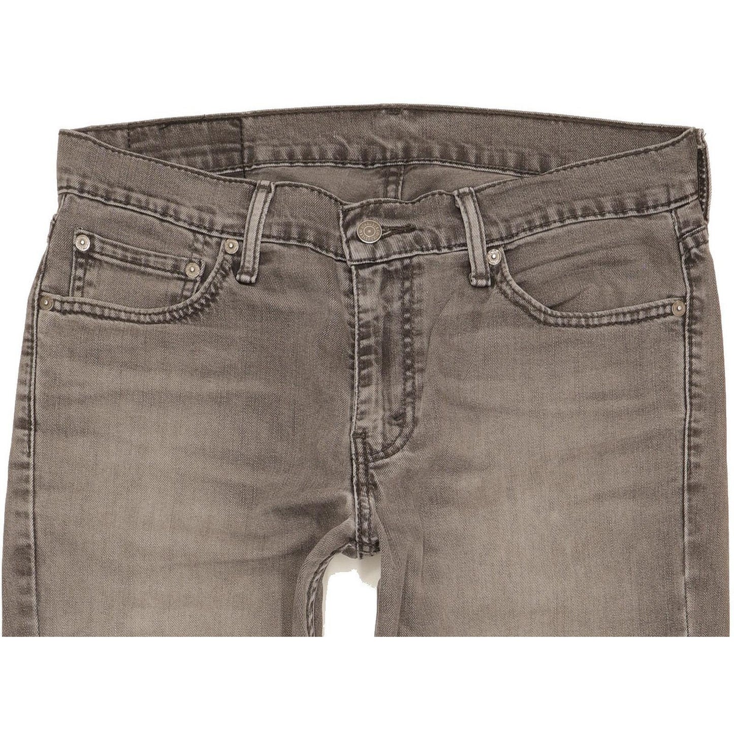 Levi's 511 Men Grey Straight Slim Stretch Jeans W33 L33
