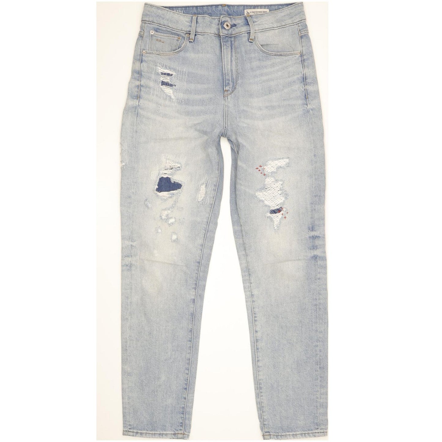 G-Star 3301 High 90'S Blue Straight Relaxed Jeans High Waisted W28 L32