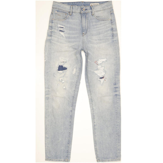 G-Star 3301 High 90'S Blue Straight Relaxed Jeans High Waisted W28 L32