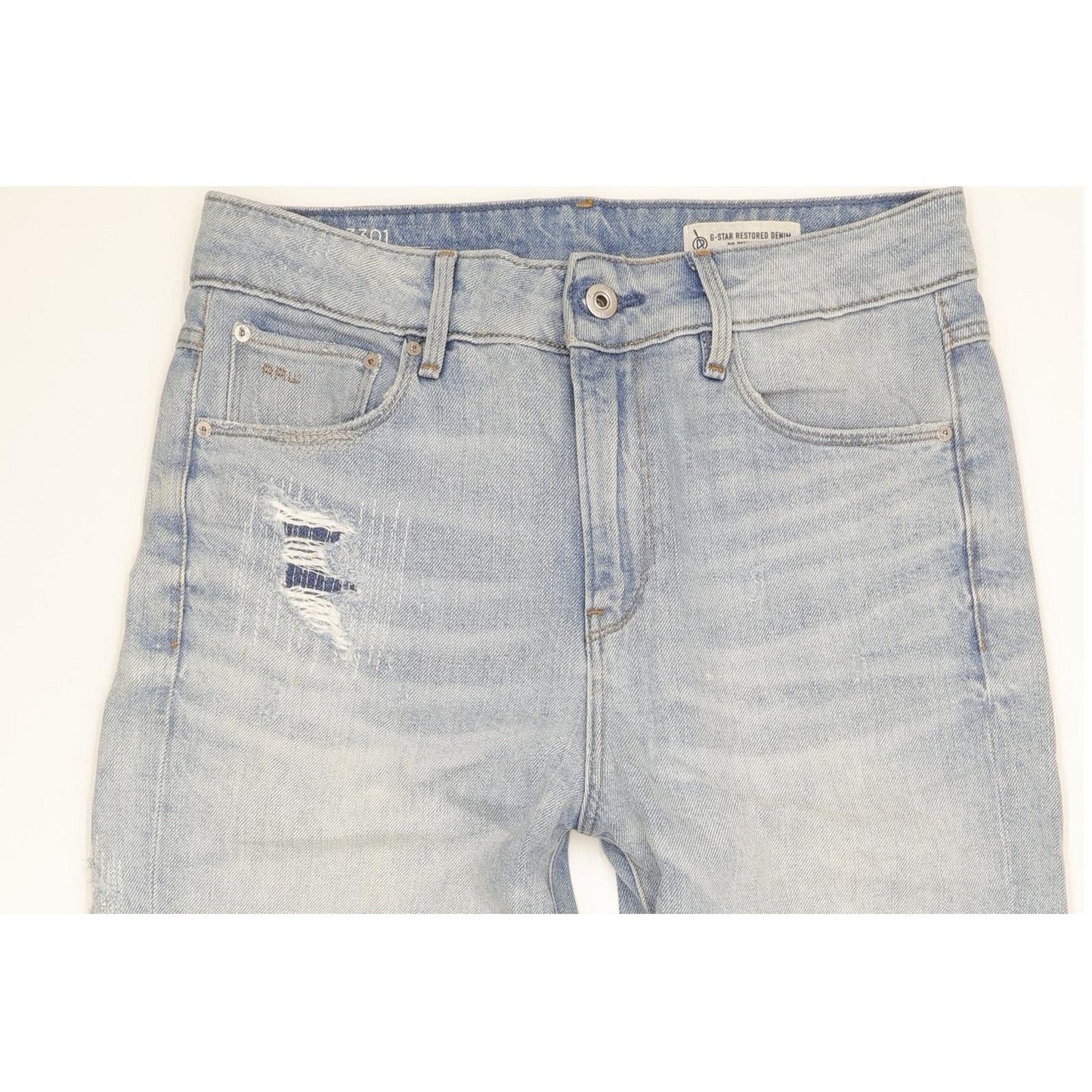 G-Star 3301 High 90'S Blue Straight Relaxed Jeans High Waisted W28 L32