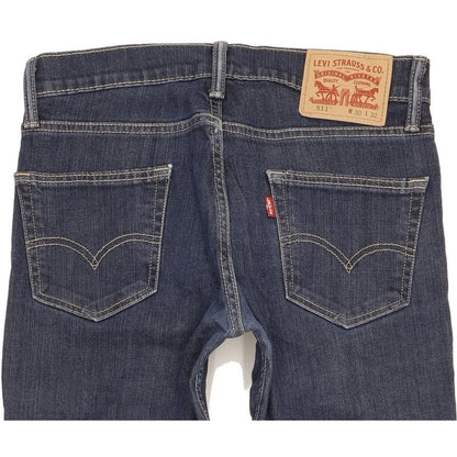 Levi's 511 Men Blue Straight Slim Stretch Jeans W30 L31