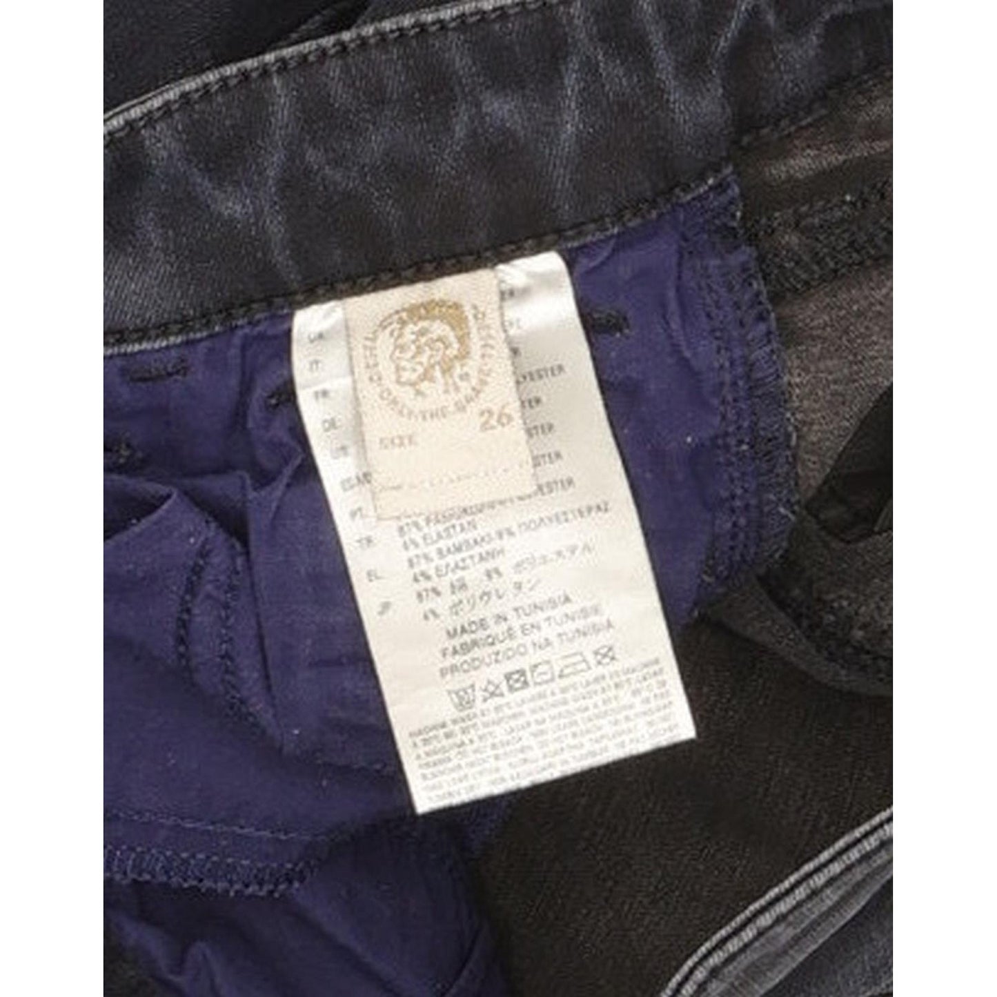 Diesel Sandy Women Navy Skinny Slim Stretch Jeans W26 L30