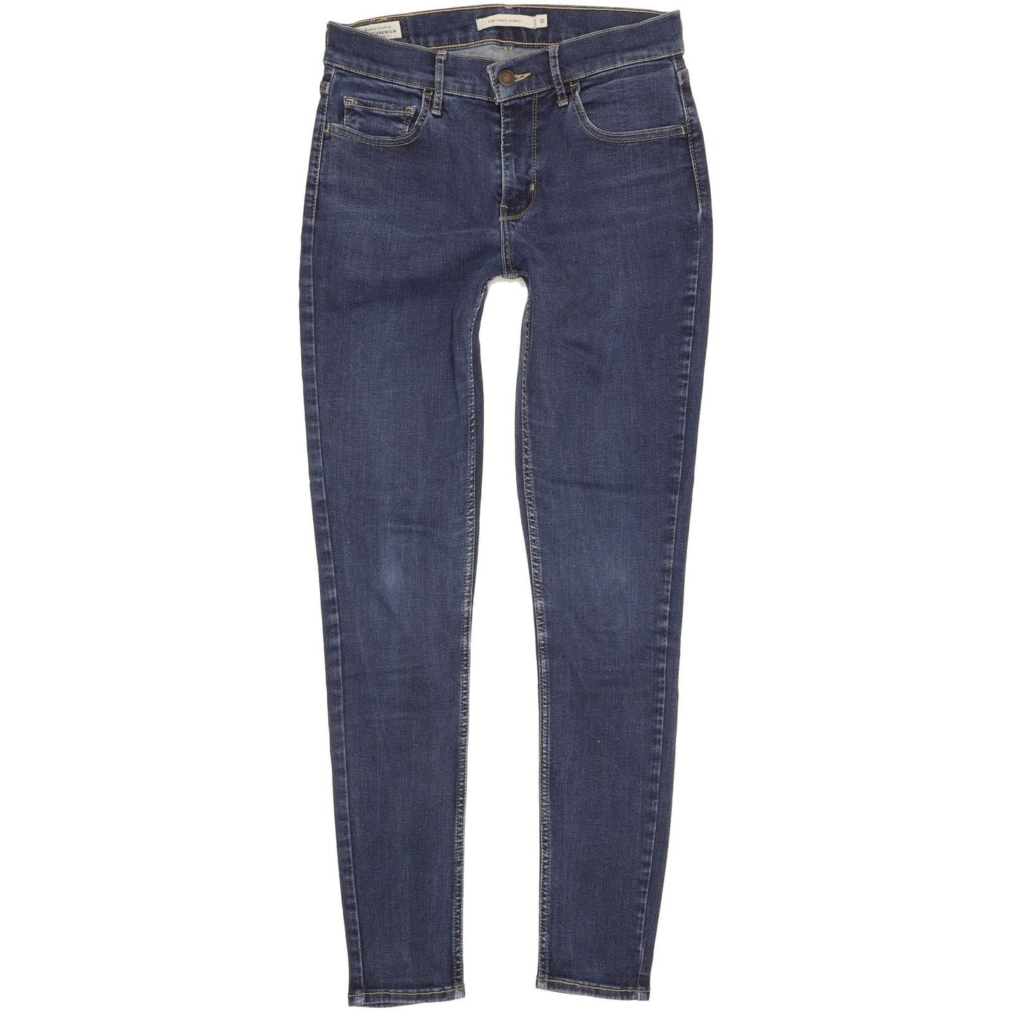 Levi's 710 Super Women Blue Skinny Slim Stretch Jeans W30 L29