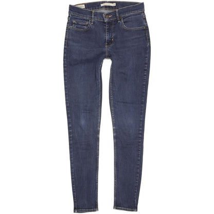 Levi's 710 Super Women Blue Skinny Slim Stretch Jeans W30 L29