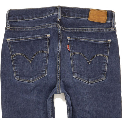 Levi's 710 Super Women Blue Skinny Slim Stretch Jeans W30 L29