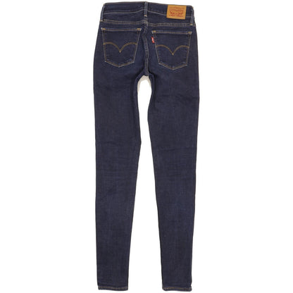 Levi's 710 Super Women Blue Skinny Slim Stretch Jeans W25 L30