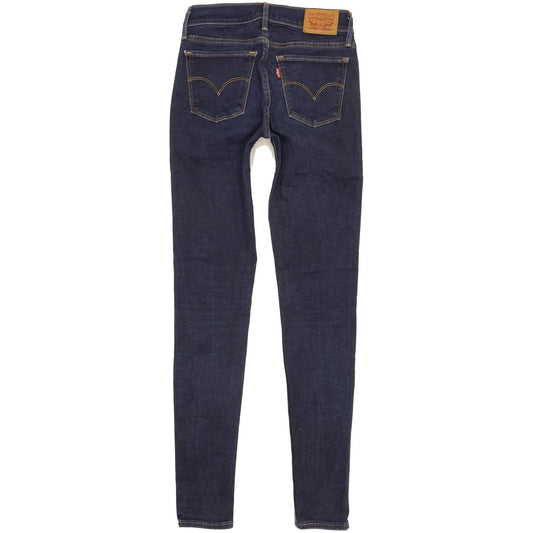 Levi's 710 Super Women Blue Skinny Slim Stretch Jeans W25 L30
