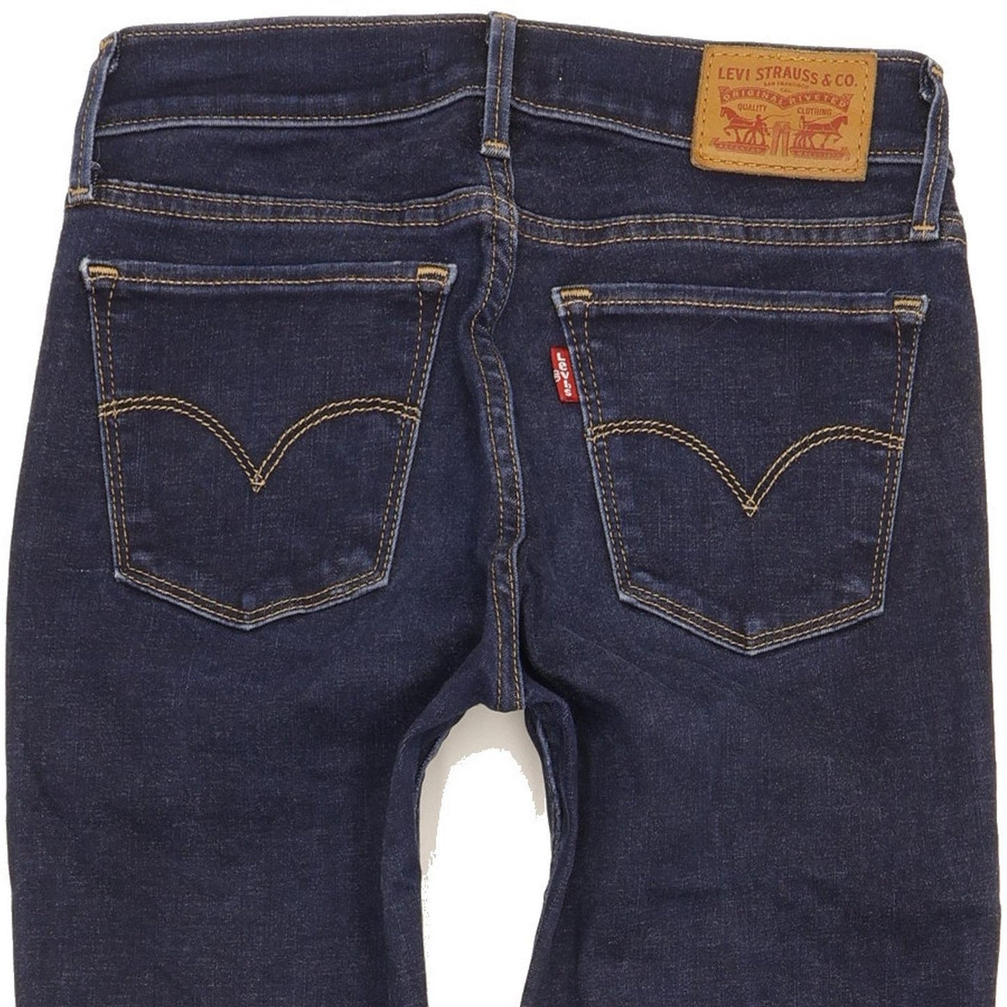 Levi's 710 Super Women Blue Skinny Slim Stretch Jeans W25 L30