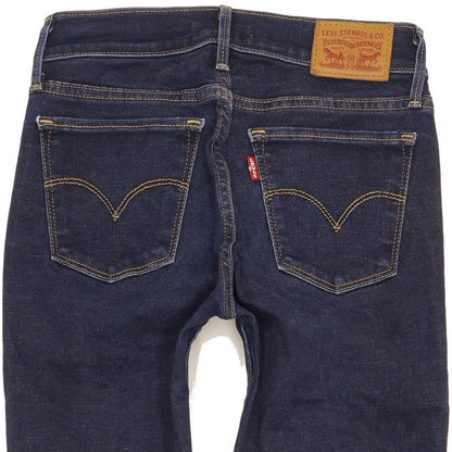Levi's 710 Super Women Blue Skinny Slim Stretch Jeans W25 L30