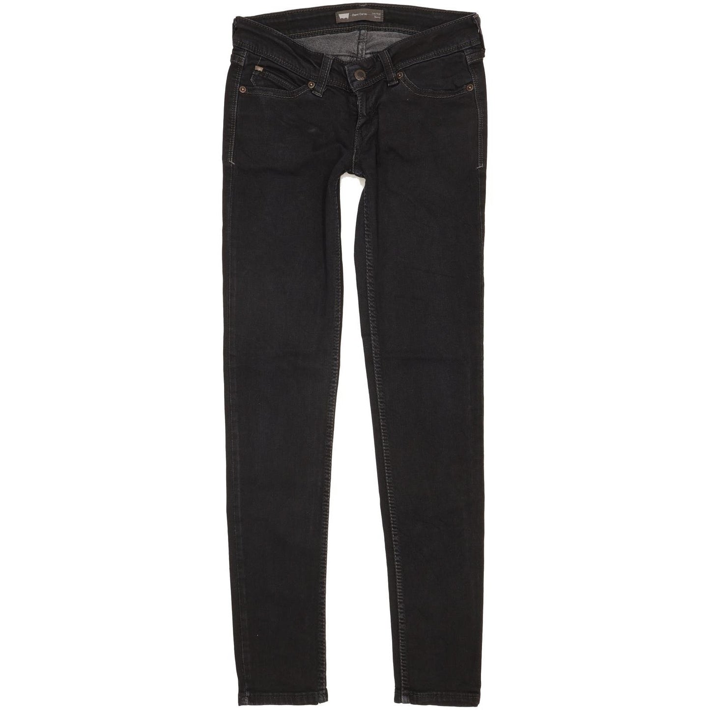 Levi's Demi Curve Women Black Skinny Slim Stretch Jeans W26 L30