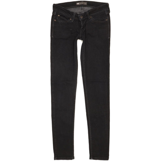 Levi's Demi Curve Women Black Skinny Slim Stretch Jeans W26 L30