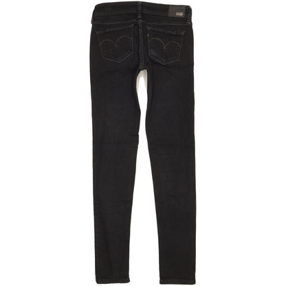 Levi's Demi Curve Women Black Skinny Slim Stretch Jeans W26 L30
