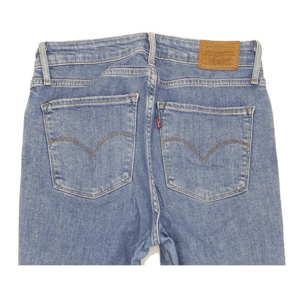 Levi's 721 Women Blue Skinny Slim Stretch Jeans W28 L30