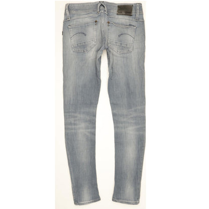 G-Star Lynn Women Blue Skinny Slim Stretch Jeans W28 L30