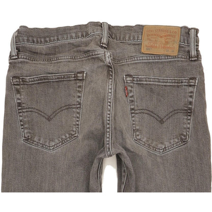 Levi's 511 Men Grey Straight Slim Stretch Jeans W33 L33