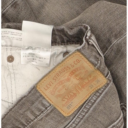Levi's 511 Men Grey Straight Slim Stretch Jeans W33 L33