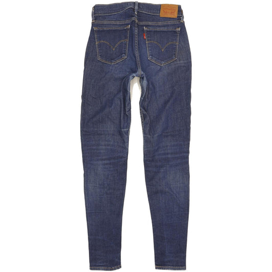 Levi's 710 Super Women Blue Skinny Slim Stretch Jeans W27 L28