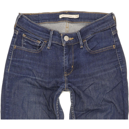Levi's 710 Super Women Blue Skinny Slim Stretch Jeans W27 L28