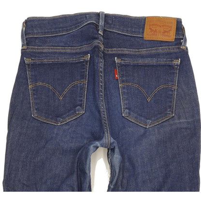 Levi's 710 Super Women Blue Skinny Slim Stretch Jeans W27 L28