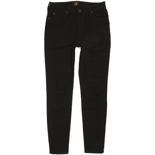 Lee Women Black Skinny Slim Stretch Jeans W28 L29