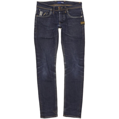 G-Star Defend Men Blue Straight Slim Stretch Jeans W26 L28