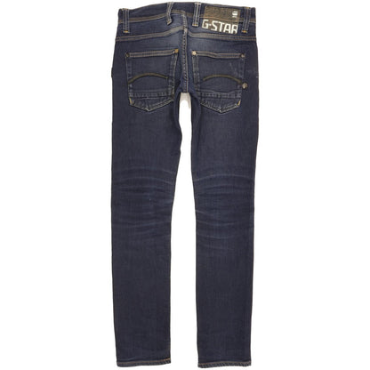 G-Star Defend Men Blue Straight Slim Stretch Jeans W26 L28