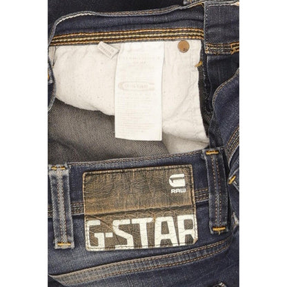 G-Star Defend Men Blue Straight Slim Stretch Jeans W26 L28