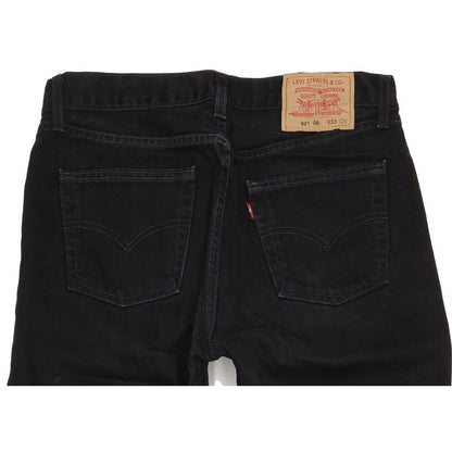 Levi's 521 Men Black Straight Regular Jeans W33 L35