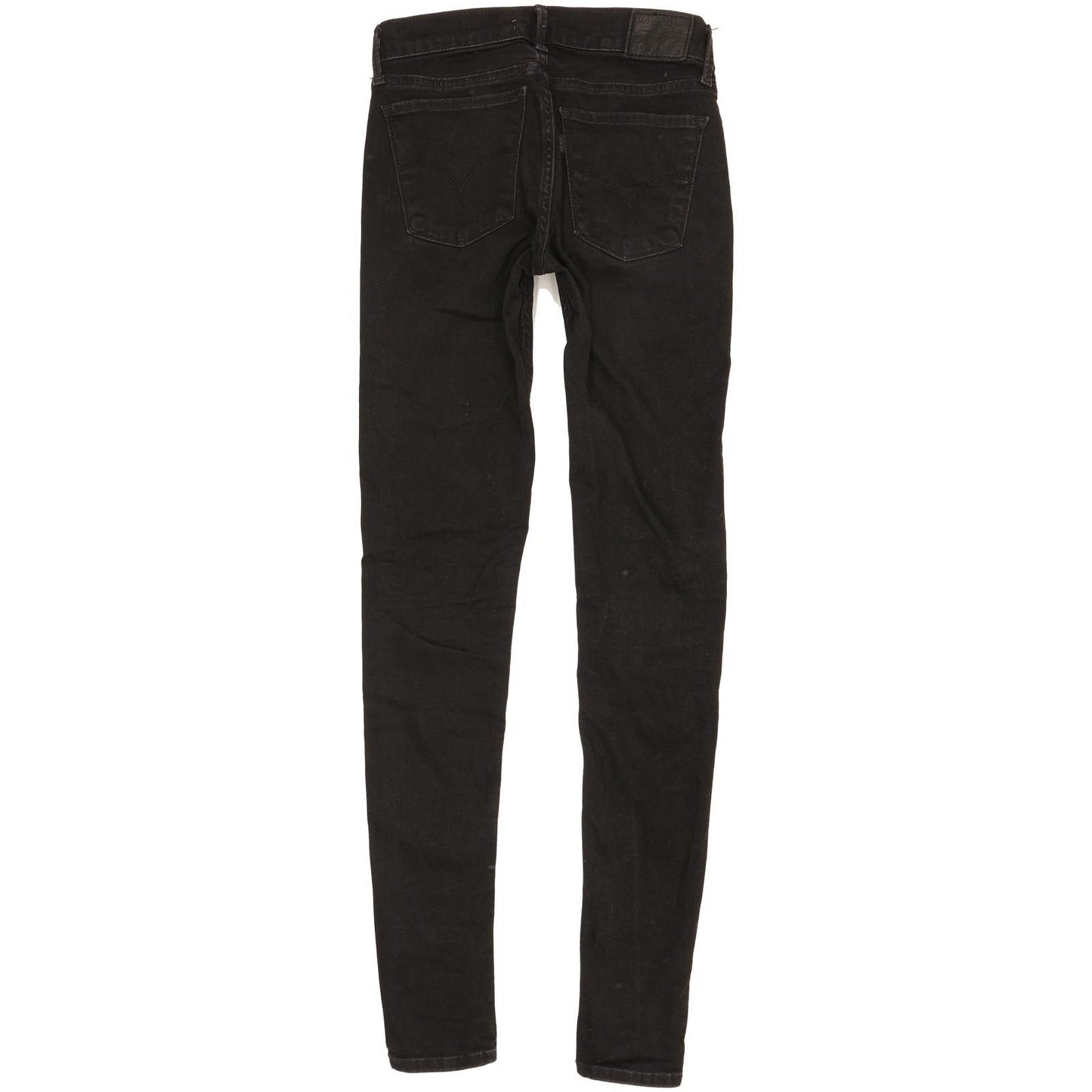 Levi's 710 Super Women Black Skinny Slim Stretch Jeans W26 L31