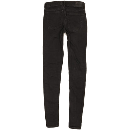 Levi's 710 Super Women Black Skinny Slim Stretch Jeans W26 L31