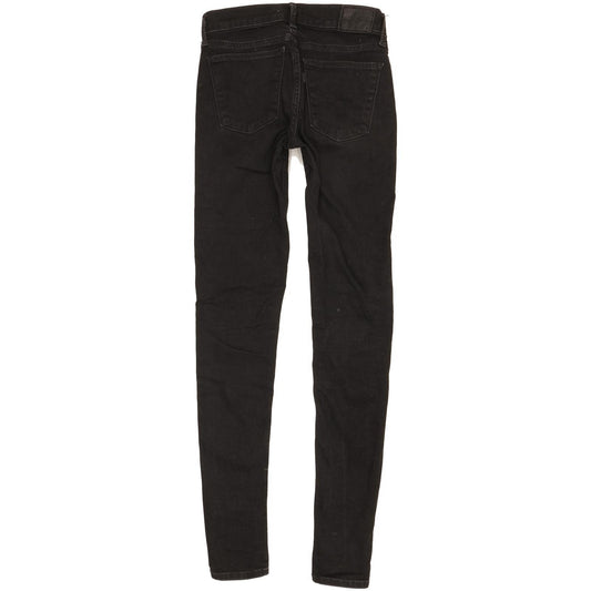 Levi's 710 Super Women Black Skinny Slim Stretch Jeans W26 L31