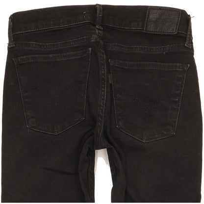 Levi's 710 Super Women Black Skinny Slim Stretch Jeans W26 L31